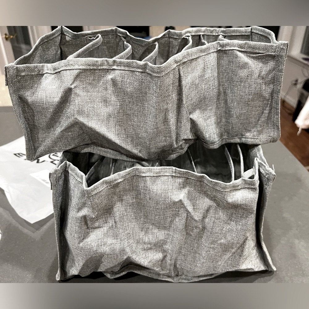 NIB ORGANIZER Closet/Wardrobe-2 Piece Set! Gray, 1 Large & 1 Small.